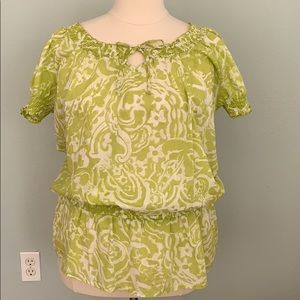 Lane Bryant Peplum Peasant Blouse 18/20